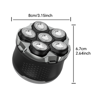 Six Blade Stainless Steel Rotary <b>Shaver</b> With USB/Type-C Charging Waterproof IPX5 for Household & Hotel Use Type-c Floating - Product Image 5