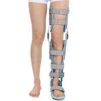 Orthèse médicale réglable pour genou, cheville et pied YR-604-1, stabilisateur articulaire orthopédique pour genou, cheville et pied (KAFO) en plastique