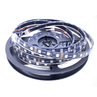 Bande de pixels LED en cuivre 10 mm 12 V RGB, lumière colorée Epistar FW1934 SMD5050 60 LED/m IP67, lumières télécommandées pour la décoration
