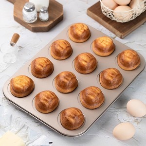 Fabake Madeleine Mold 12 Cavity Non Stick Baking Pan For Cake Baking Oven Safe - Product Image 3