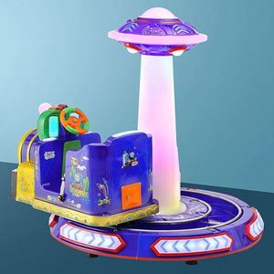 Nouvelle Machine de Jeu d'Arcade Rotative à Monnayeur pour Enfants de Plus de 3 Ans, Thème Train Interstellaire, Voiture Rotative, pour Usage en Salle, Monoplace - Product Image 3