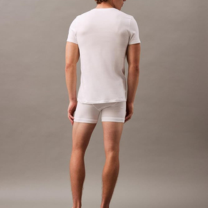 <span class=keywords><strong>T</strong></span>-<span class=keywords><strong>shirt</strong></span> personalizzata da <span class=keywords><strong>uomo</strong></span>, vestibilità aderente, in modal bianco traspirante, per palestra, con scollo a V, maglietta intima anti-sudore - Product Image 5