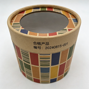 Factory Direct High Quality Round Paper Cylinder <b>Box</b> With <b>Clear</b> Window Custom Design Packaging For <b>Gift</b> And Tea - Product Image 5