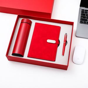 Complete Business Gift Package Featuring Notebook Insulated Cup and Pen Set in Sophisticated Presentation Box - Product Image 2