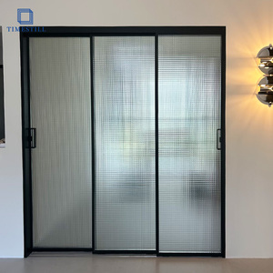 <span class=keywords><strong>Porte</strong></span> <span class=keywords><strong>coulissante</strong></span> en verre TIMESTILL, <span class=keywords><strong>porte</strong></span> <span class=keywords><strong>coulissante</strong></span> de cuisine en aluminium, <span class=keywords><strong>porte</strong></span> <span class=keywords><strong>coulissante</strong></span> en verre à 4 panneaux, portes coulissantes en verre noir 8 mm 6035 T5 - Product Image 5