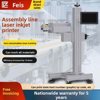 Machine de marquage laser volante Feyis pour dates, marques et logos ; Système de codage laser en ligne entièrement automatique, Code laser Chine