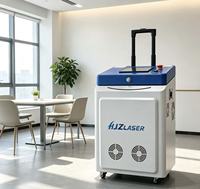 Machine de nettoyage au laser à fibre HJZ LASER 200W 300W 500W pour la pierre avec une vitesse de plus de 30 m/h et une utilisation facile, design léger