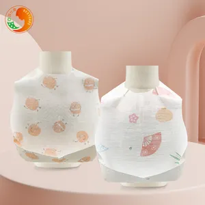 Factory direct price non-woven fabric disposable baby bib with soft waterproof liner for home or travel