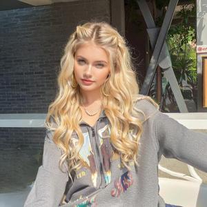 Perruque à dentelle frontale longue, ondulée, teinte or clair, cheveux Remy, mode moderne européenne et américaine pour femmes - Product Image 5