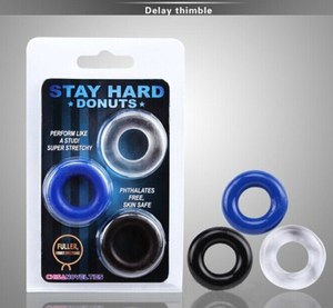 3pcs tinh hoàn bóng cáng cương cứng quan hệ tình dục sản phẩm Silicone Cock Vòng dương vật vòng đồ chơi tình dục cho nam giới khóa chậm trễ xuất tinh - Product Image 3