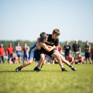 T-shirt de lutte avec croix chrétienne pour garçons, taille jeune, petite, moyenne, grande - Product Image 3
