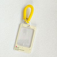 Tali Gantungan ID Card Lucu dengan Tali Stroberi Persik Alpukat dan Klip, Gantungan Kunci Leher