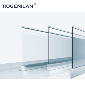 Pagar Kaca Tanpa Bingkai Berbahan Aluminium <span class=keywords><strong>U</strong></span>-<span class=keywords><strong>Channel</strong></span> Tahan Korosi untuk Apartemen, Pegangan Tangga, dan Balustrade - Product Image 1