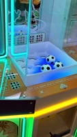 Machine à jeu à monnayeur en plastique et fer, avec 3 ballons de football, flippers, lignes de connexion flottantes, machine à cadeaux porte-bonheur, jeux à prix, garantie 1 an