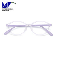 Monture de lunettes pour enfants taille 48-16-140, ultra-légère et flexible en TR90, avec branches en silicone liquide, respectueuse de la peau et sûre