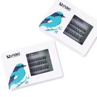 Cils en grappe pré-collés, faux cils sans colle, grappes de cils DIY, vente en gros, aspect naturel et vaporeux, réutilisables, marque privée