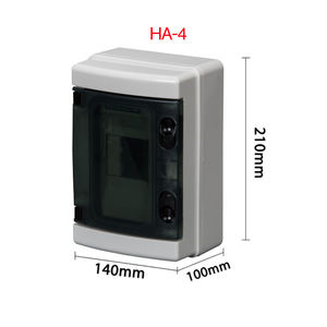 <span class=keywords><strong>HA</strong></span>-4วิธี IP65กันน้ำกลางแจ้ง140*210*100มม. พลาสติก4ทาง/4เสาอุปกรณ์ติดตั้ง MCB กล่องกระจาย - Product Image 2