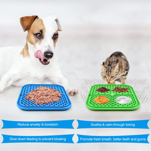 Okkpets miếng lót liếm cho chó mèo ăn chậm với cốc hút miếng lót điều trị êm dịu đồ chơi xếp hình cho chó miếng lót huấn luyện thú cưng - Product Image 2
