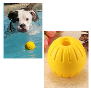 Jouet interactif pour animaux de compagnie d'extérieur, balle creuse en mousse EVA naturelle flottante, résistante aux morsures, pour usage quotidien - Product Image 3