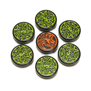 Jetons de backgammon de luxe sculptés <span class=keywords><strong>Dragon</strong></span> Phénix, en plastique brillant, ronds, personnalisables avec logo gravé, pour jeu de société, coffret cadeau - Product Image 5