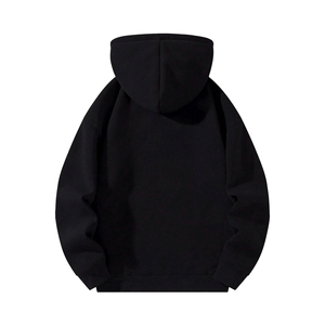 Sudadera con capucha informal con cremallera para hombre, ligera, de mezcla de algodón, con capucha con cordón ajustable - Product Image 2