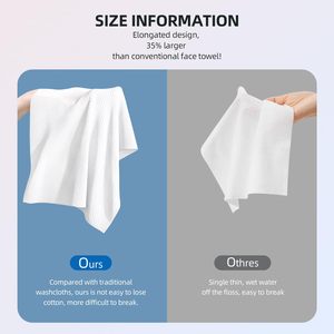 Dùng Một Lần Phân Hủy Sinh Học <span class=keywords><strong>Viscose</strong></span> Mặt Khăn Siêu Mềm Dày Hàng Ngày Trên Khuôn Mặt Mô Cho Da Nhạy Cảm Trang Điểm Loại Bỏ Du Lịch - Product Image 5