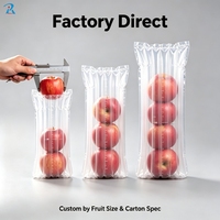 Sac à colonnes d'air pour pomme, orange, mangue, pêche, pot de miel, tasse en céramique – Protection antichoc, OEM, ODM, taille personnalisée, recyclable, pour expédition