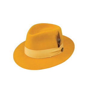 Sombrero de copa de fieltro de lana pura con adorno de plumas de cinta de mariposa Sombrero de fiesta formal para escenas de invierno de verano Diseño transfronterizo caliente - Product Image 3