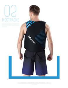 Gilet de sauvetage professionnel <span class=keywords><strong>Kayka</strong></span> en néoprène noir pour hommes, marque privée, pour jetski, pêche, surf, impact et flottabilité - Product Image 5