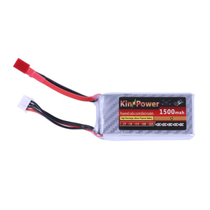 KinPower Rc Battery 11.1V 3S 1500mAh 30C For <b>Drones</b> Cars Boats - Product Image 1