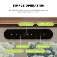 Bureau d'ordinateur électrique réglable en hauteur rétractable personnalisé pour le bureau à domicile avec compartiment de rangement de tiroir caché