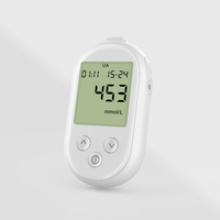 Medidor de Glucosa en Sangre Digital Portátil, Tiras Reactivas, Monitor de Glucosa en Sangre, Medidor 2 en 1 de Glucosa y Ácido Úrico para Diabéticos