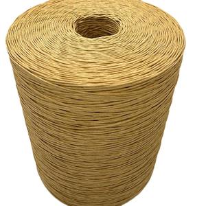 Cordes en papier kraft brun, étiquettes suspendues, cordon d'ornement, nouer le nœud, cordes en papier torsadées simples - Product Image 1