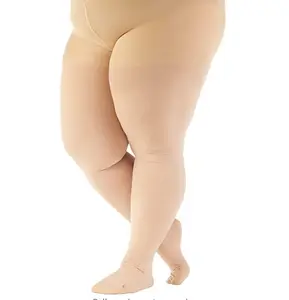 Vrouwen 20-30mmHg Opaque Compressie Kousen Panty Plus Size Stevige Afgestudeerd Ondersteuning Slang Voor Dames