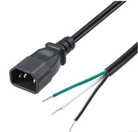 Fiche de verrouillage P-Lock IEC320 C14 de 5 pieds vers connecteur femelle C13 14/3 cordon d'alimentation SJT 15AMP 250V