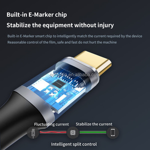 Cable USB tipo C a 3,1 de 100, ángulo recto, 90 grados, W, PD, carga rápida, cable de datos de teléfono móvil de 10Gbps, carga rápida súper rápida - Product Image 5