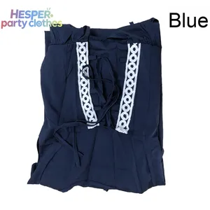 HESPER Vente Flash : Costume d'Halloween, Robe Vintage Médiévale Renaissance Européenne et Américaine avec Col Carré et Taille Nouée, Tenue de Princesse - Product Image 3