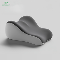 Oreiller multifonctionnel pour couple en mousse à mémoire de forme, soutien de la hanche, forme oblongue, tricoté, respirant, amovible, pour siège, avion, hôtel