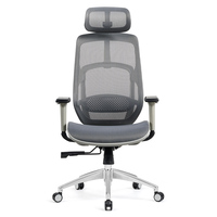 Chaise de bureau intelligente réglable en maille ergonomique avec soutien lombaire dynamique pour postes de travail hybrides Vente en gros directe d'usine