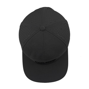 Custom 7 Panel Laser Perforated <b>Hat</b> Rear Panels for Breathability <b>Flat</b> Bill Snapback <b>Hat</b> - Product Image 5
