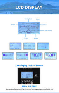 5000w संकर सौर पलटनेवाला 2000w 3000w 5000w बंद ग्रिड सौर पलटनेवाला MPPT अभियोक्ता नियंत्रक के साथ - Product Image 4