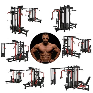 Équipement de fitness professionnel commercial multi-gym 8 stations en acier pour la musculation et la sécurité du dos, idéal pour les entraîneurs de bodybuilding - Product Image 1