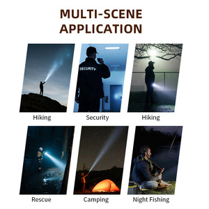 Little Wild Man Zoom Flashlight Led Rechargeable High <b>Brightness</b> Outdoor Portable Digital <b>Torch</b> With Usb Cable - Product Image 4