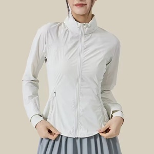 Chaqueta de Verano para Mujer, Protección UV, Corte Ajustado, Transpirable, Ligera, Resistente a las Arrugas, Larga, para Actividades al Aire Libre, Nailon/Spandex - Product Image 3