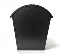 Boîte aux lettres en acier imperméable avec revêtement en poudre, grande capacité, verrouillable, murale, pour usage résidentiel