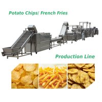 Línea de Procesamiento de Papas Fritas y Patatas Fritas de Acero Inoxidable, Maquinaria de Producción Automática