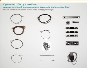 Accessoires d'éclairage pour briques MOC, petites pièces, figurine tenant une épée, poignée de sabre laser - Product Image 4