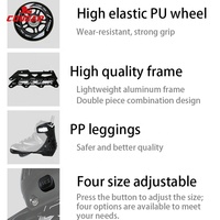 MZS105 Patins à Roues Alignées Récréatifs Améliorés Coque Confortable pour Adultes, Patins de Fitness pour Étudiants, Hommes et Femmes