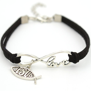 De moda infinito amor con Jesús encantos colgante trenzado <span class=keywords><strong>pulsera</strong></span> de la <span class=keywords><strong>amistad</strong></span> de Jesús pulseras - Product Image 6