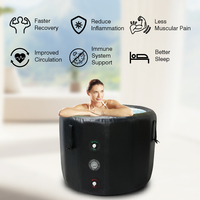 Bain de glace gonflable portable baignoire SPA récupération de remise en forme thérapie par plongée froide accessoire de dosette de bain récupération de remise en forme baril de glace